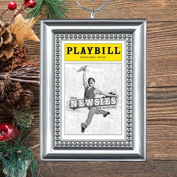 Newsies Broadway Musical‎ Playbill Christmas Tree Ornament - Picture 1 of 3
